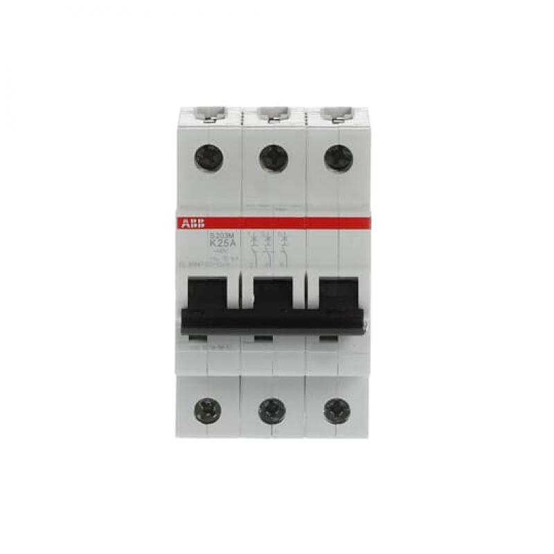 ABB S203M-K25 Sicherungsautomat K-Char., 10 kA, 25 A, 3P