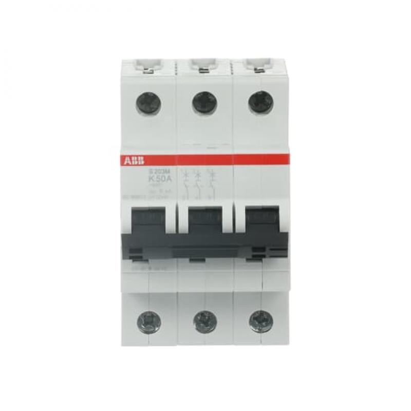 ABB S203M-K50 Sicherungsautomat K-Char., 10 kA, 50 A, 3P