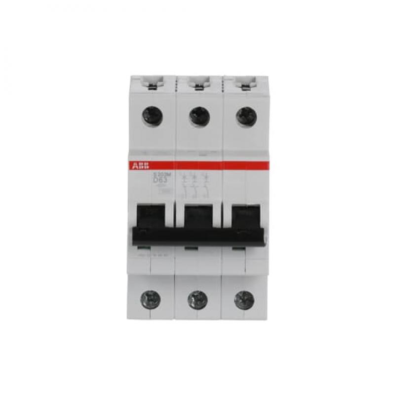 ABB S203M-D63 Sicherungsautomat D-Char., 10 kA, 63 A, 3P
