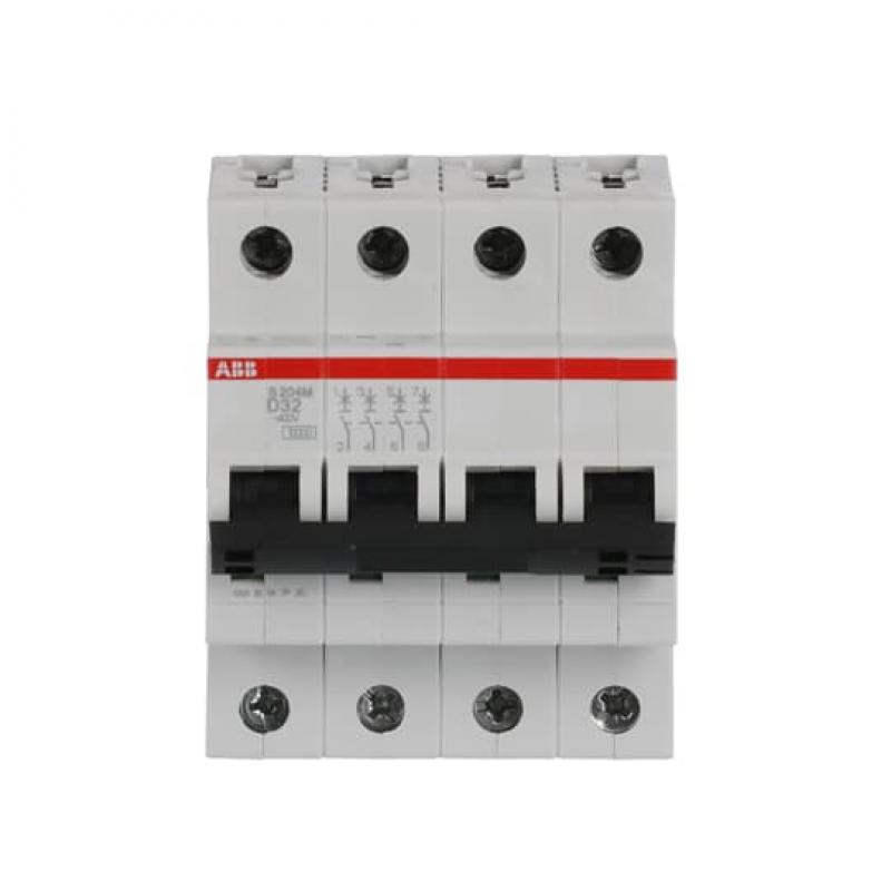 ABB S204M-D32 Sicherungsautomat D-Char., 10 kA, 32 A, 4P