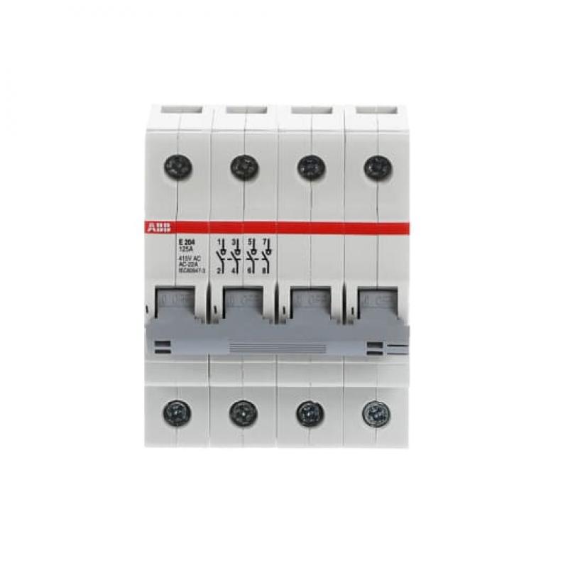 ABB E204/125G Trennschalter 4P, 125 A, Schaltgriff grau