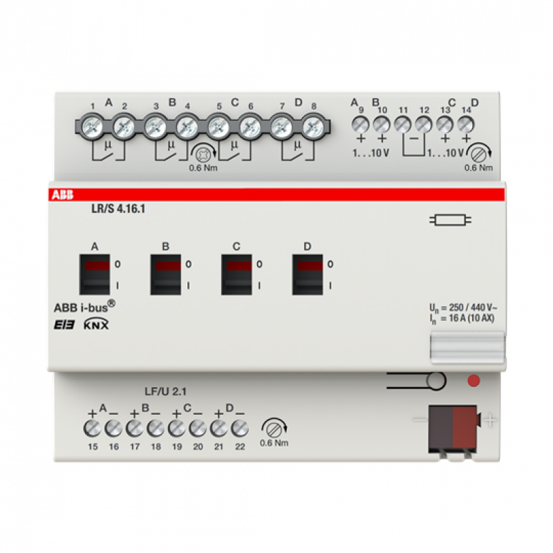 ABB LR/S 4.16.1 Lichtregler, 4fach, 1-10 V, REG