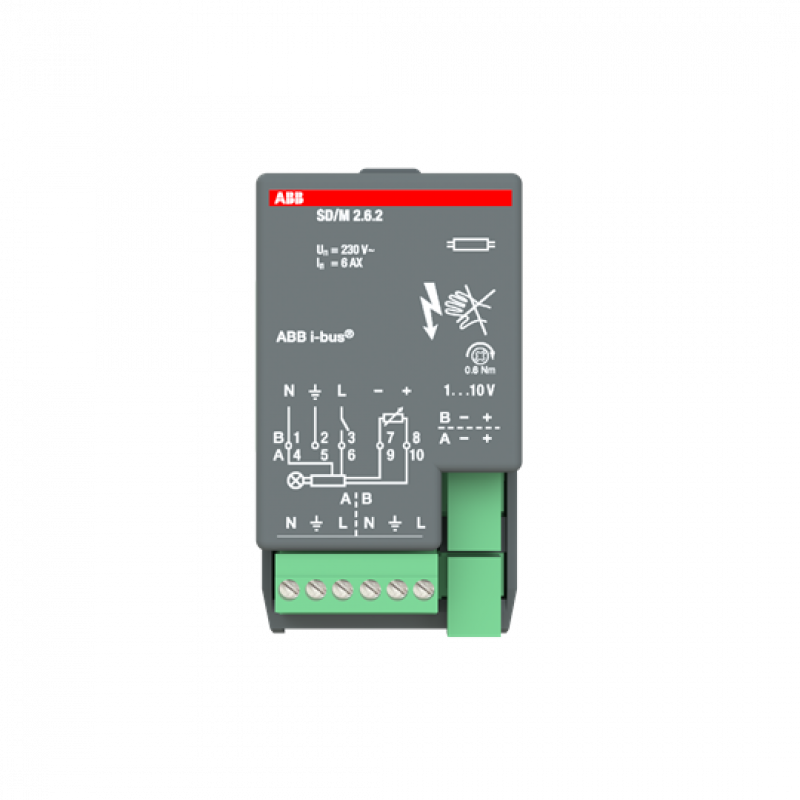 ABB SD/M2.6.2 Schalt-/Dimmaktormodul, 2fach, 6 AX