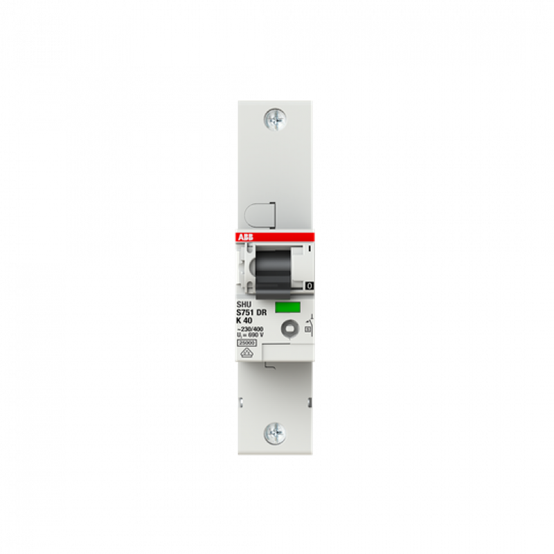 ABB S751DR-K40 Hauptleitungsschutzschalter SH-Schalter in K-Char., 25kA, 40A, 1P