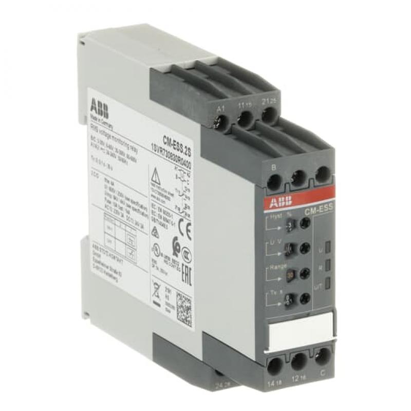 ABB CM-ESS.2S Spannungsüberwachungsrelais 2We, B-C=3-600VRMS, 24-240V AC/DC Nachfolgegerät von 1SVR430830R0400