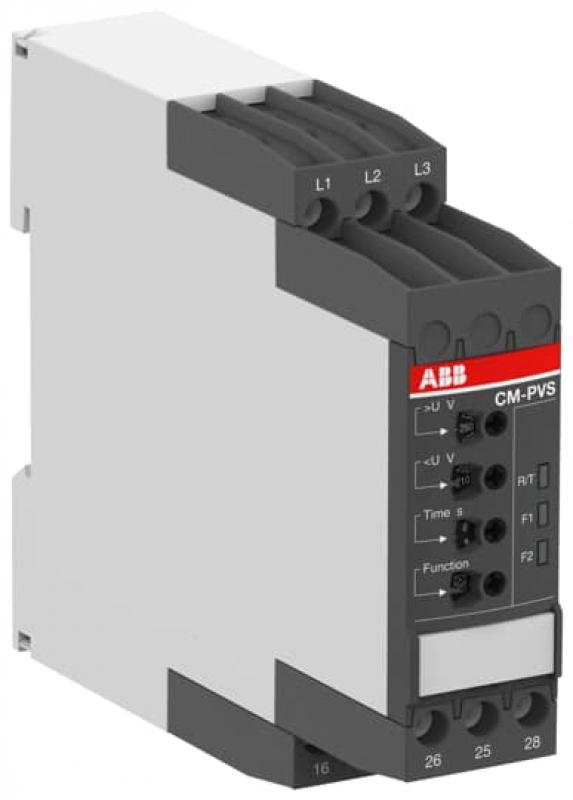 ABB CM-PVS.81S Dreiphasenüberwachungsrelais 2We, Schraubkl., 0,0,1-30s, L1-L2-L3=3x200-400VAC Nachfolgegerät von 1SVR630794R2300