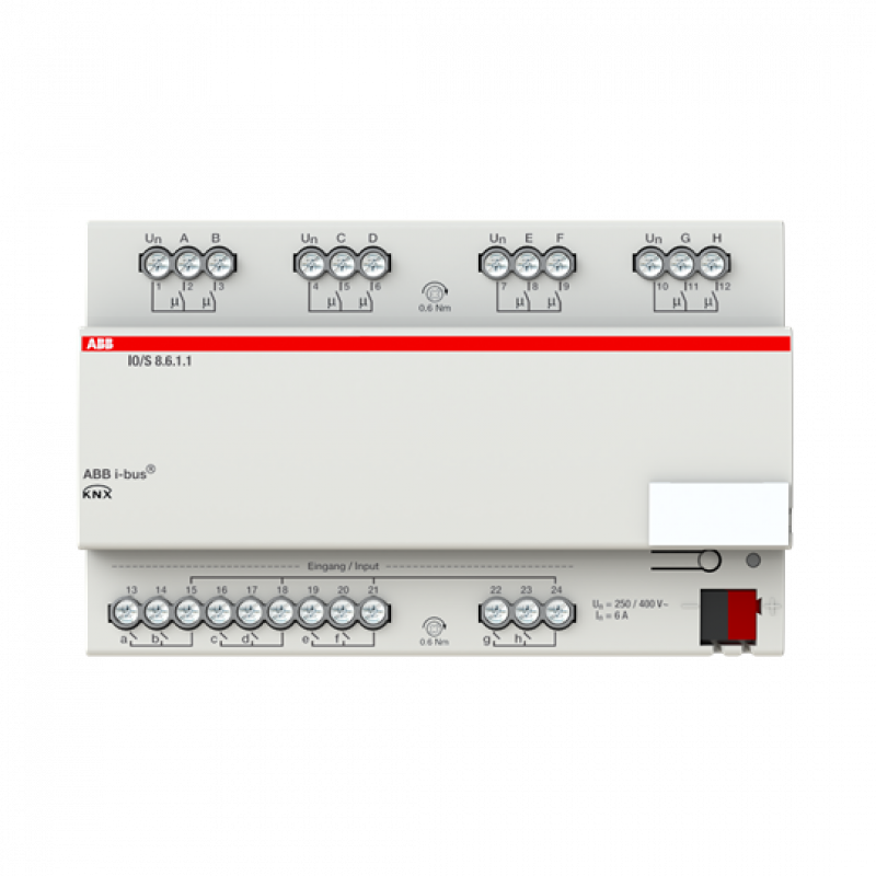 ABB IO/S8.6.1.1 E/A-Aktor, 8fach, REG