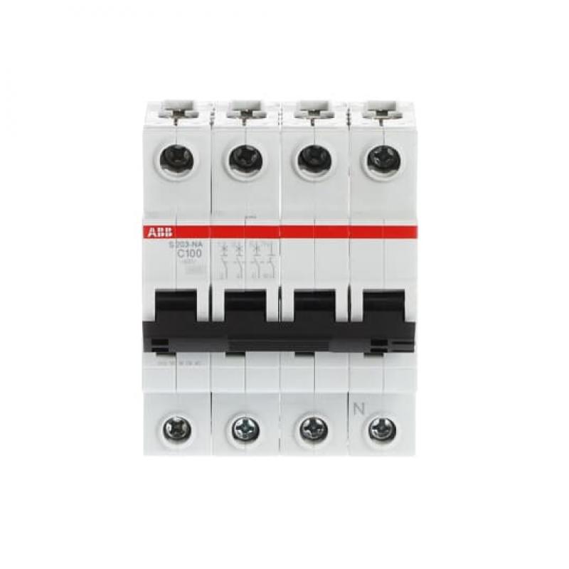 ABB S203-C100NA Sicherungsautomat C-Char., 6kA, 100A, 3P,+NA