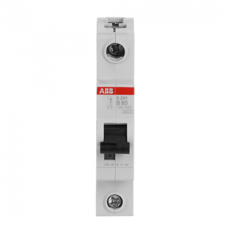ABB S201-B80 Sicherungsautomat B-Char., 6kA, 80A, 1P
