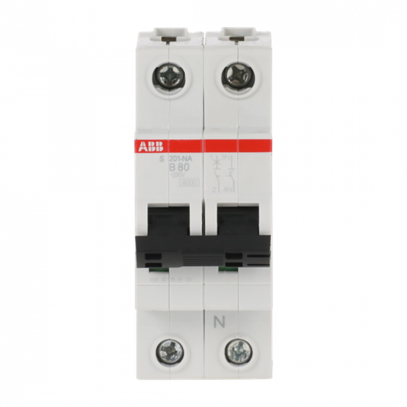 ABB S201-B80NA Sicherungsautomat B-Char., 6kA, 80A, 1P,+NA