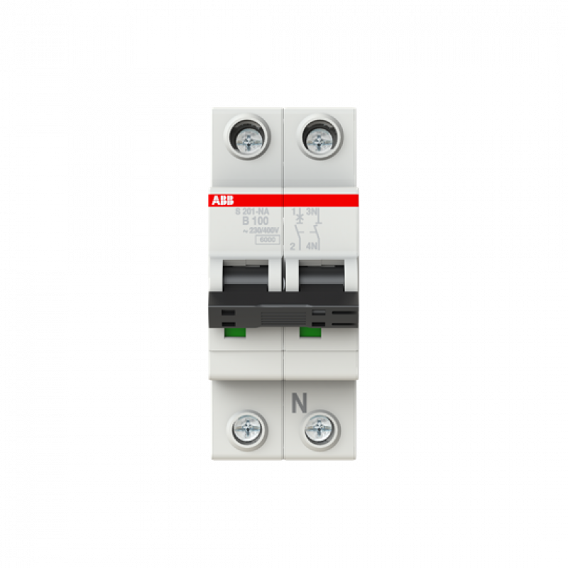 ABB S201-B100NA Sicherungsautomat B-Char., 6kA, 100A, 1P,+NA