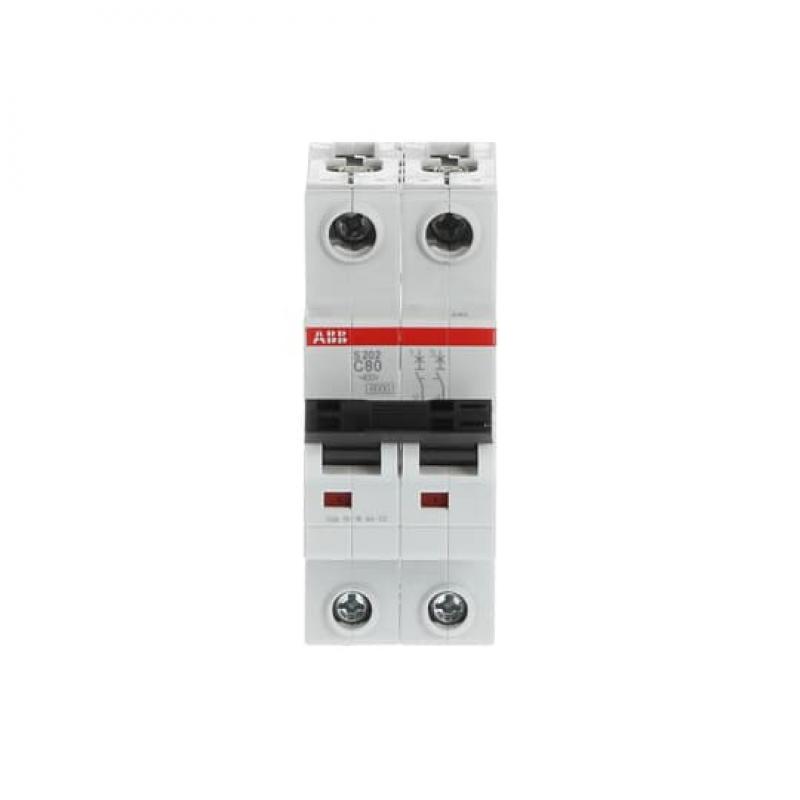 ABB S202-C80 Sicherungsautomat C-Char., 6kA, 80A, 2P