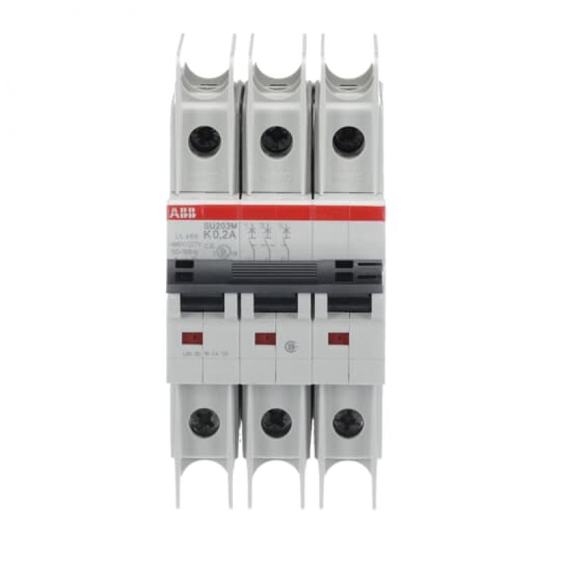 ABB SU203M-K0.2 Sicherungsautomat K-Char., 10kA, 0,2A, 3P UL489