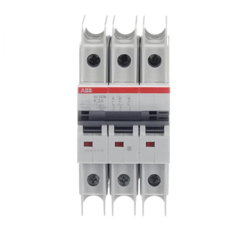 ABB SU203M-K2 Sicherungsautomat K-Char., 10kA, 2A, 3P UL489