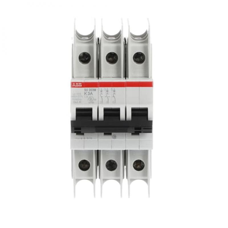 ABB SU203M-K3 Sicherungsautomat K-Char., 10kA, 3A, 3P UL489