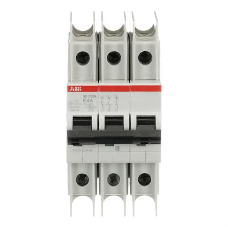 ABB SU203M-K4 Sicherungsautomat K-Char., 10kA, 4A, 3P UL489