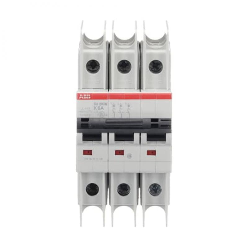 ABB SU203M-K6 Sicherungsautomat K-Char., 10kA, 6A, 3P UL489