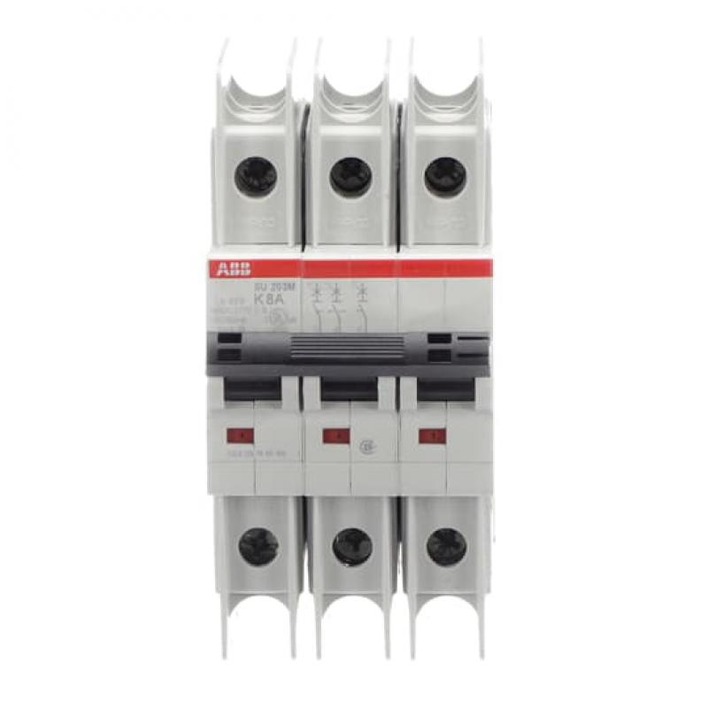 ABB SU203M-K8 Sicherungsautomat K-Char., 10kA, 8A, 3P UL489