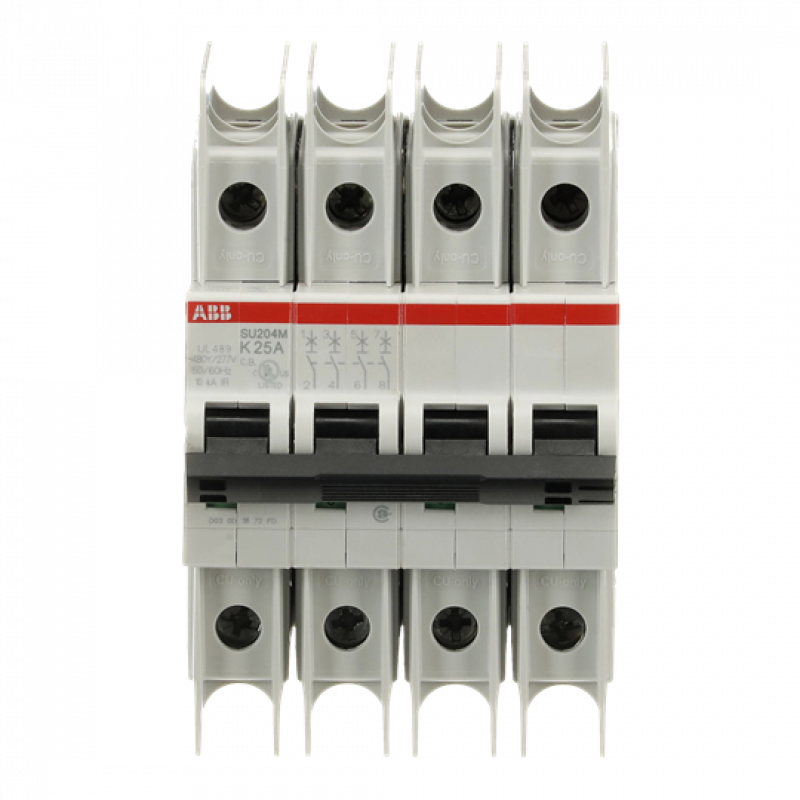 ABB SU204M-K25 Sicherungsautomat K-Char., 10kA, 25A, 4P UL489