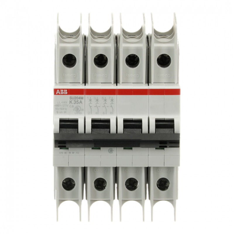 ABB SU204M-K35 Sicherungsautomat K-Char., 10kA, 35A, 4P UL489
