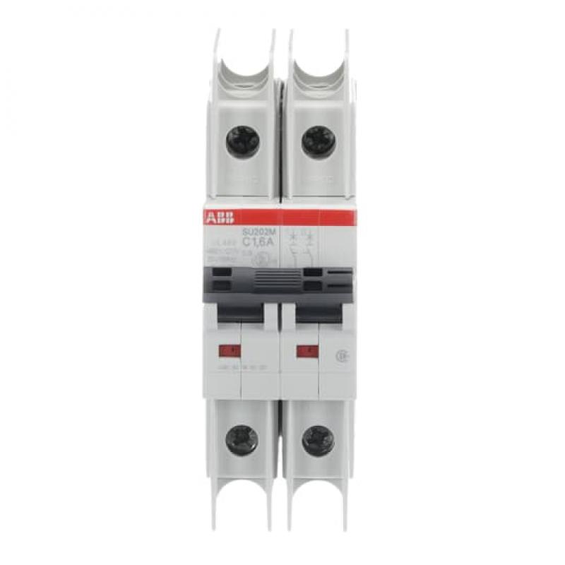 ABB SU202M-C1.6 Sicherungsautomat C-Char., 10kA, 1,6A, 2P UL489