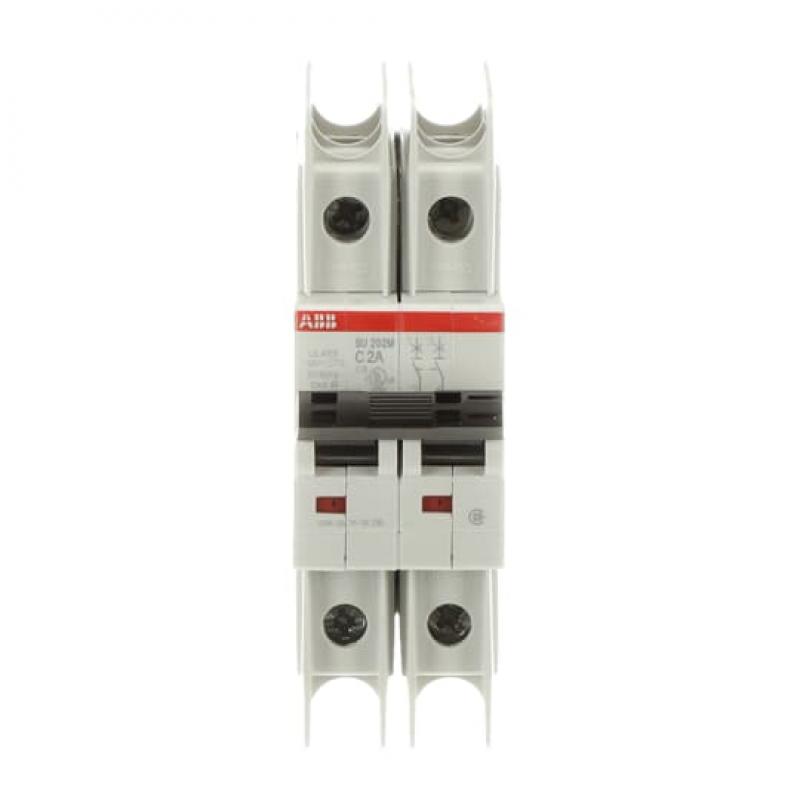 ABB SU202M-C2 Sicherungsautomat C-Char., 10kA, 2A, 2P UL489