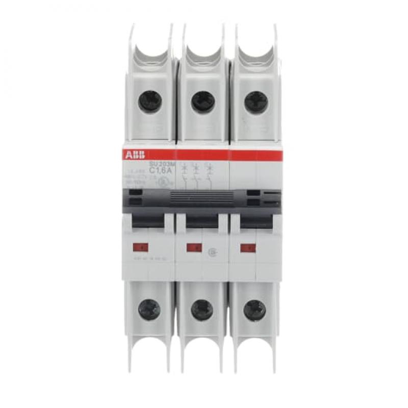 ABB SU203M-C1.6 Sicherungsautomat C-Char., 10kA, 1,6A, 3P UL489