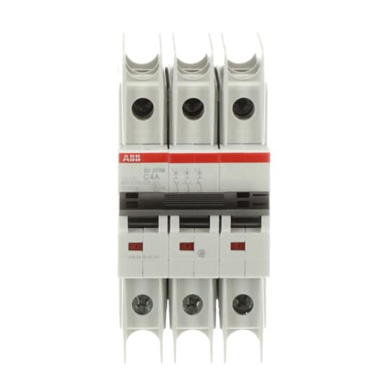ABB SU203M-C4 Sicherungsautomat C-Char., 10kA, 4A, 3P UL489