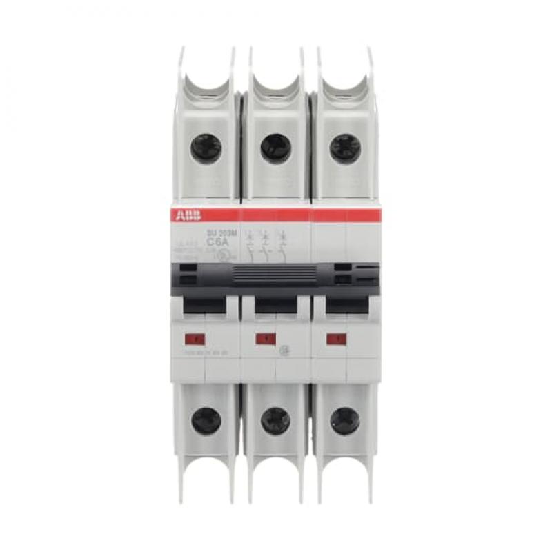 ABB SU203M-C6 Sicherungsautomat C-Char., 10kA, 6A, 3P UL489