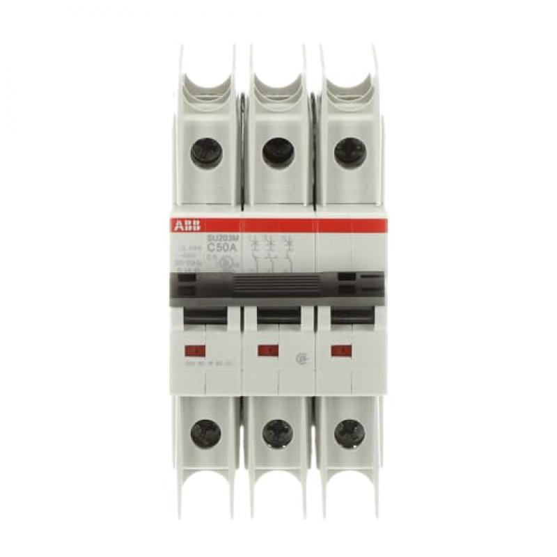 ABB SU203M-C50 Sicherungsautomat C-Char., 10kA, 50A, 3P UL489