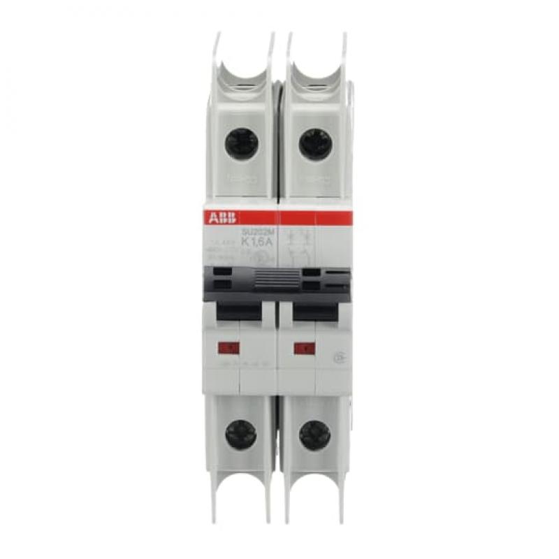 ABB SU202M-K1.6 Sicherungsautomat K-Char., 10kA, 1,6A, 2P UL489