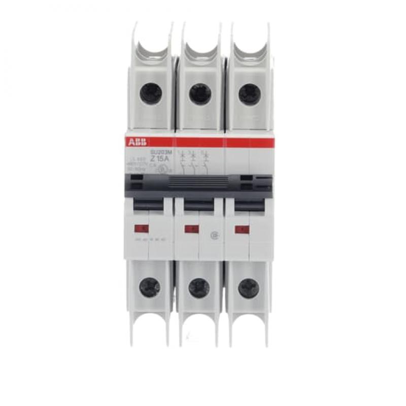 ABB SU203M-Z15 Sicherungsautomat Z-Char., 10kA, 15A, 3P UL489