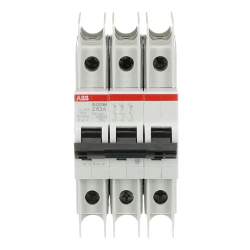 ABB SU203M-Z63 Sicherungsautomat Z-Char., 10kA, 63A, 3P UL489