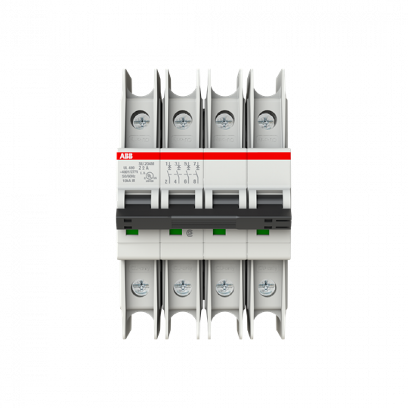 ABB SU204M-Z2 Sicherungsautomat Z-Char., 10kA, 2A, 4P UL489