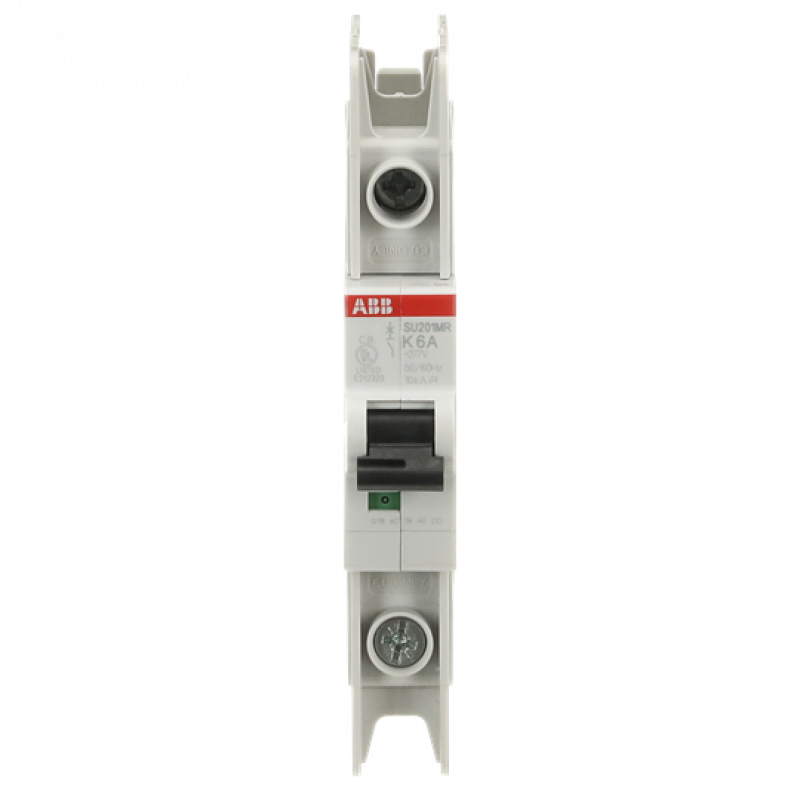 ABB SU201MR-K6 Sicherungsautomat K-Char., 10kA, 6A, 1P, RTT UL 489, Ringkabelanschluss