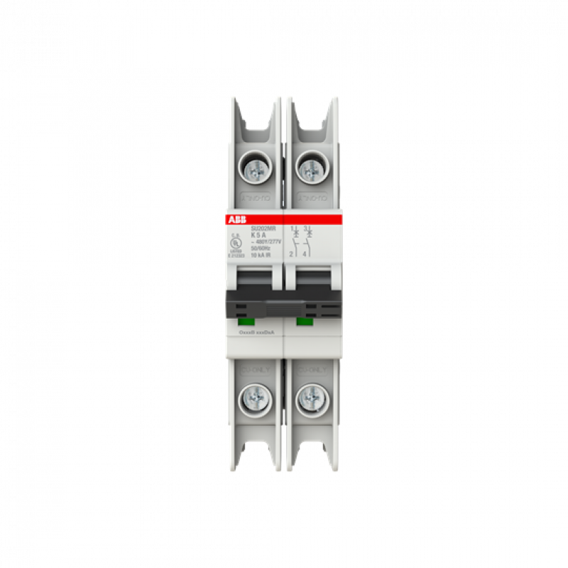 ABB SU202MR-K5 Sicherungsautomat K-Char., 10kA, 5A, 2P, RTT UL 489, Ringkabelanschluss