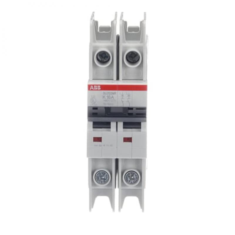 ABB SU202MR-K16 Sicherungsautomat K-Char., 10kA, 16A, 2P, RTT UL 489, Ringkabelanschluss