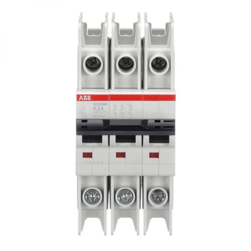 ABB SU203MR-K5 Sicherungsautomat K-Char., 10kA, 5A, 3P, RTT UL 489, Ringkabelanschluss