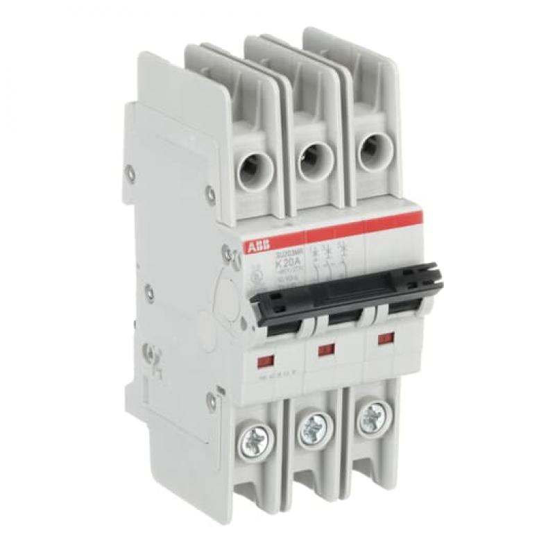 ABB SU203MR-K20 Sicherungsautomat K-Char., 10kA, 20A, 3P, RTT UL 489, Ringkabelanschluss