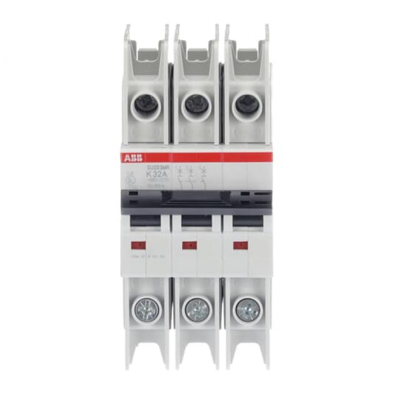 ABB SU203MR-K32 Sicherungsautomat K-Char., 10kA, 32A, 3P, RTT UL 489, Ringkabelanschluss