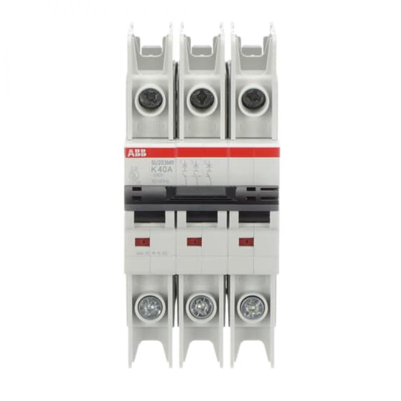 ABB SU203MR-K40 Sicherungsautomat K-Char., 10kA, 40A, 3P, RTT UL 489, Ringkabelanschluss