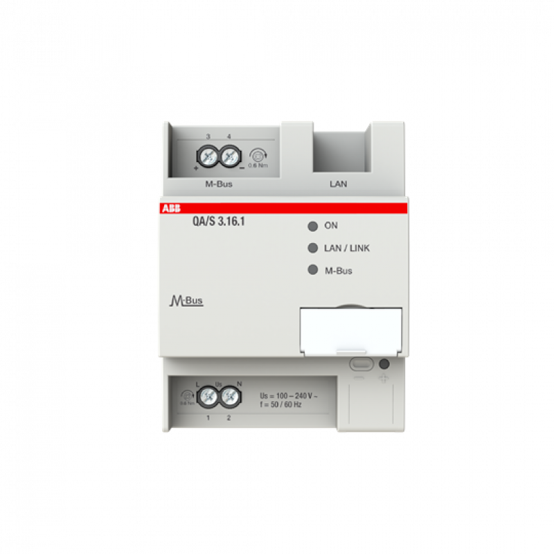 ABB QA/S3.16.1 Energie Analyzer, M-Bus, 16 Teilnehmer, REG 16 Teilnehmer, REG