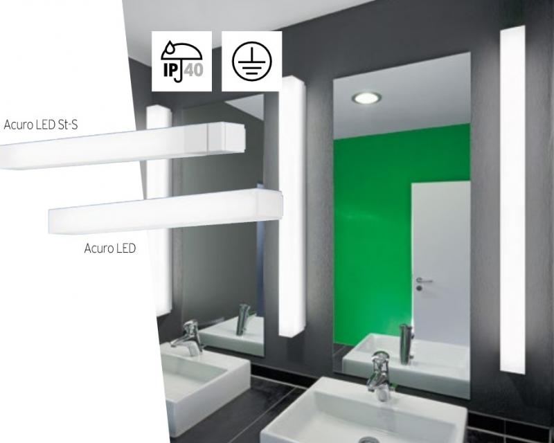 TRILUX 6064840 LED Badleuchte 600 mm 8 W 4000 K IP44/IP40