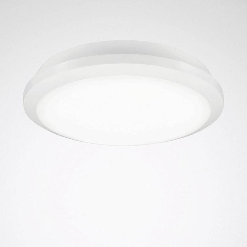 Trilux LED-Feuchtraumleuchte rund mit Bewegungsmelder 800–2200 lm IP65