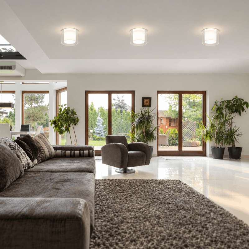 Helestra OLVI 15/1930.04 LED-Deckenleuchte 12 W 2900 K Warmweiß, Chrom, 840 lm, IP44, nicht dimmbar