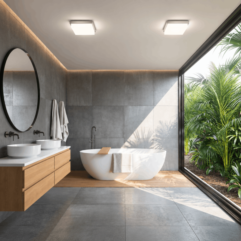 Helestra COSI 15/1906.06 LED-Deckenleuchte 12 W 2900 K Warmweiß, Nickel matt, 1020 lm, IP30, dimmbar