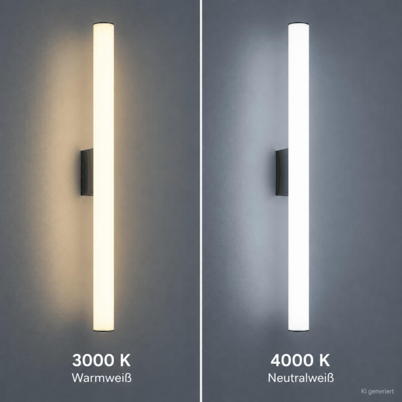 HELESTRA LOOM LED Wandleuchte 12 W 1130 lm 3000–4000 K Warmweiß Neutralweiß 600 mm Mattschwarz IP44