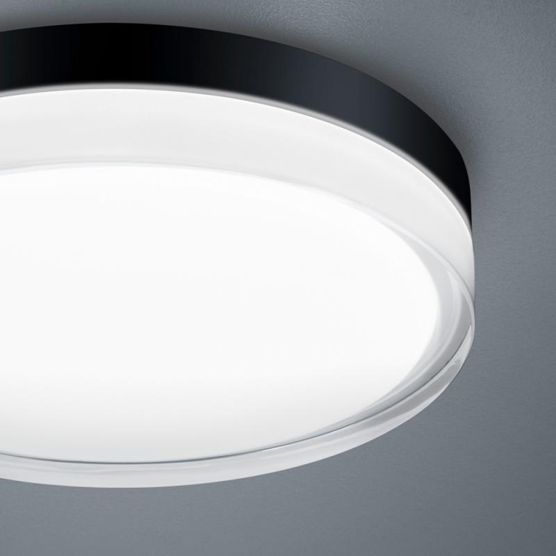 Runde Helestra TANA LED Deckenleuchte in mattschwarz ø28cm