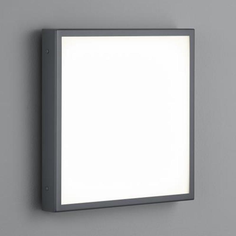 Helestra SCALA A18457.93 LED-Wand- und Deckenleuchte 27 W 3000 K Warmweiß, Graphit, 1790 lm, IP44, nicht dimmbar