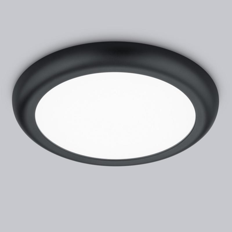 HELESTRA BIS LED Decken-/Einbauleuchte 18 W 1650 lm 3000–6500 K Warmweiß/Neutralweiß/Tageslichtweiß IP54 Schwarz matt EinbauØ 65–205 mm
